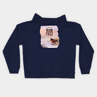 Let your spirit run free Kids Hoodie